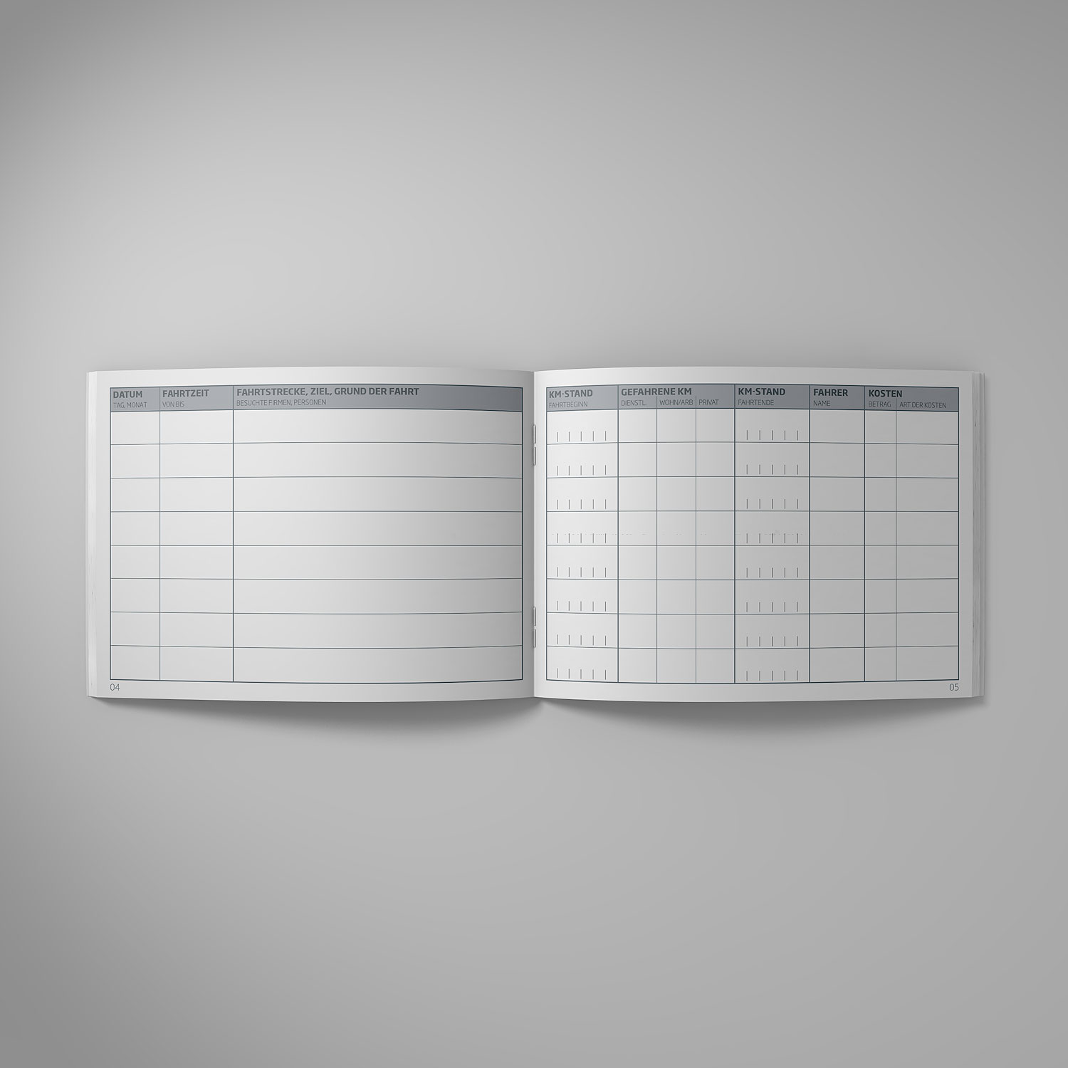 Softcover A6 offen